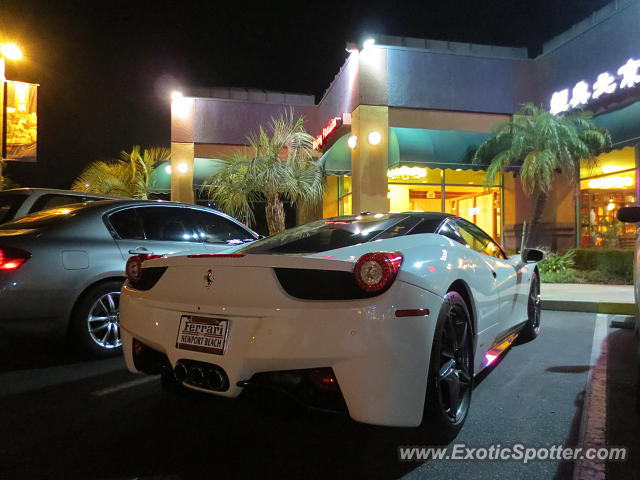 Ferrari 458 Italia spotted in Rowland Heights, California