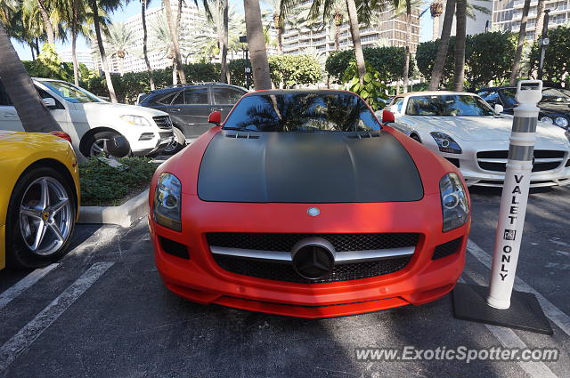 Mercedes SLS AMG spotted in Bal Harbour, Florida