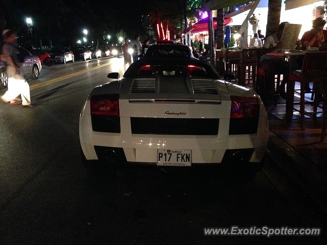 Lamborghini Gallardo spotted in Miami, Florida