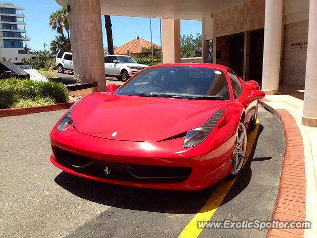 Ferrari 458 Italia spotted in Umhlanga, South Africa