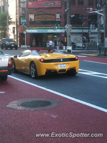 Ferrari 458 Italia spotted in Tokyo, Japan