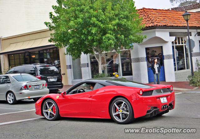 Ferrari 458 Italia spotted in Carmel, California