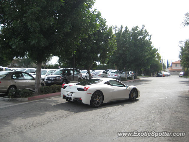 Ferrari 458 Italia spotted in San Gabriel, California