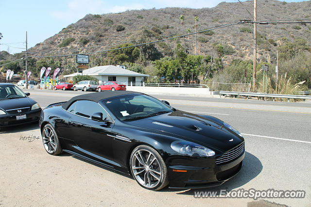 Aston Martin DBS spotted in Malibu, California