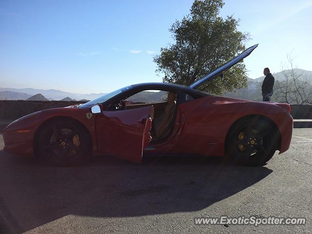 Ferrari 458 Italia spotted in Los Angeles, California