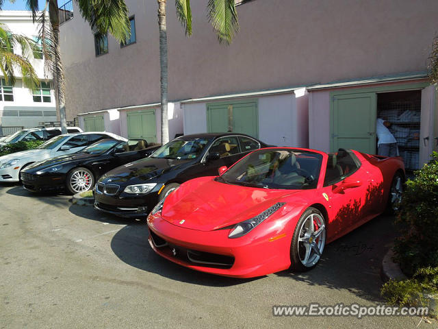 Ferrari 458 Italia spotted in Santa Monica, California