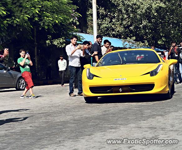 Ferrari 458 Italia spotted in Mumbai, India