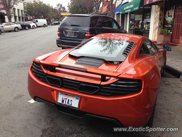 Mclaren MP4-12C spotted in Burlingame, California