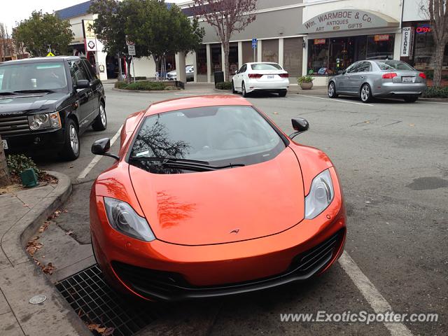 Mclaren MP4-12C spotted in Burlingame, California