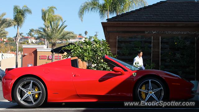 Ferrari 458 Italia spotted in Del Mar, California