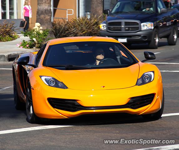 Mclaren MP4-12C spotted in La Jolla, California