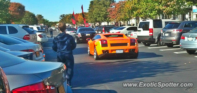 Lamborghini Gallardo spotted in Mamhasset, New York