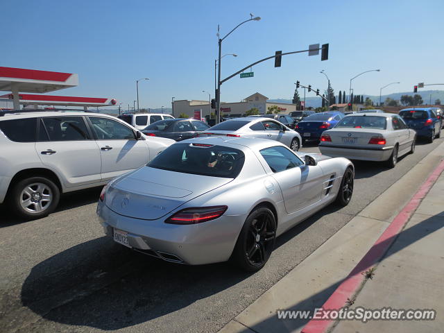 Mercedes SLS AMG spotted in Rowland Heights, California