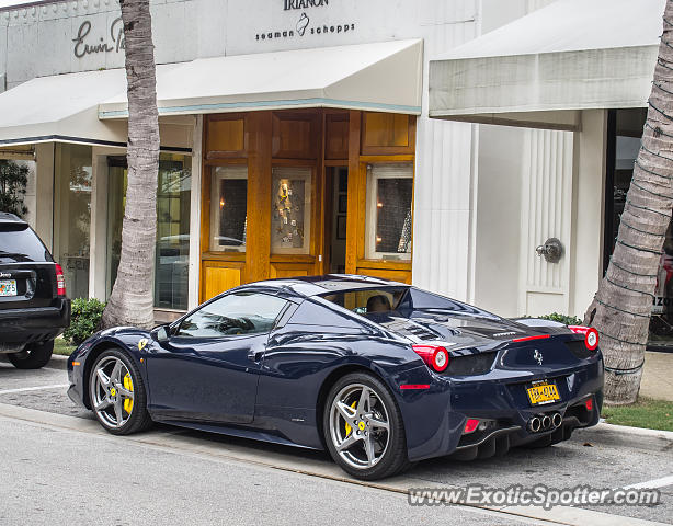 Ferrari 458 Italia spotted in Palm Beach, Florida