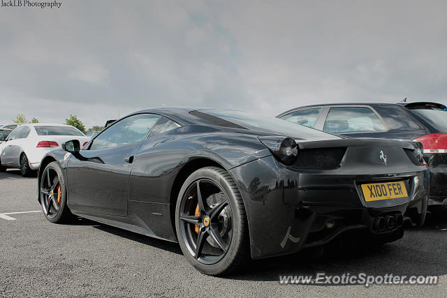 Ferrari 458 Italia spotted in Silverstone, United Kingdom