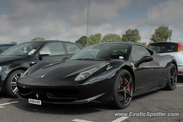 Ferrari 458 Italia spotted in Silverstone, United Kingdom