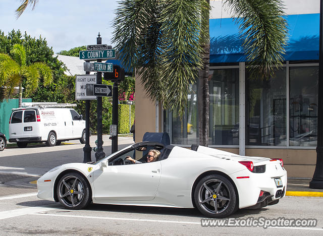 Ferrari 458 Italia spotted in Palm Beach, Florida