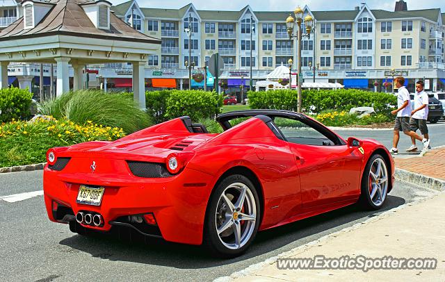 Ferrari 458 Italia spotted in Long Branch, New Jersey