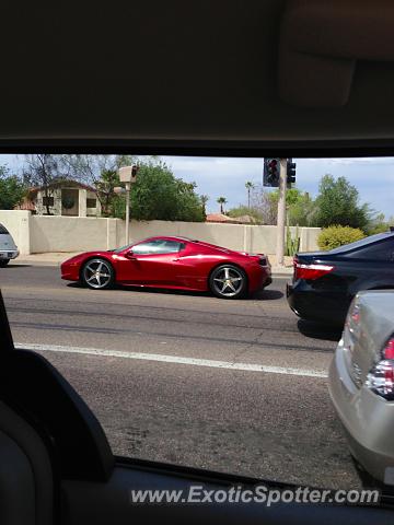 Ferrari 458 Italia spotted in Paradise Valley, Arizona