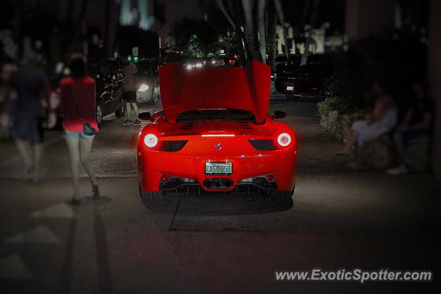 Ferrari 458 Italia spotted in Miami, Florida