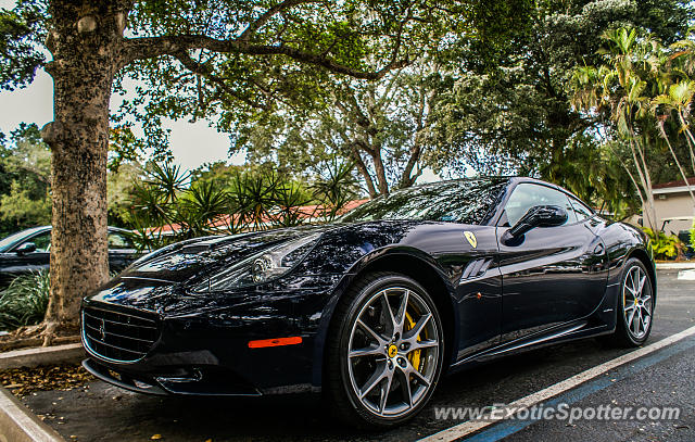 Ferrari California spotted in Miami, Florida