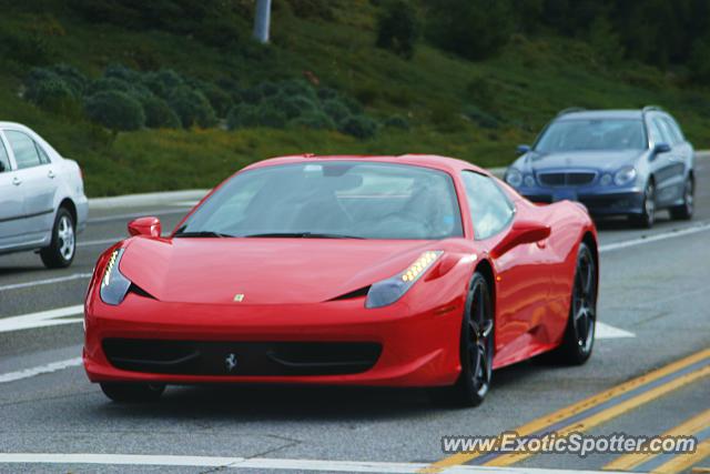 Ferrari 458 Italia spotted in Newport Beach, California