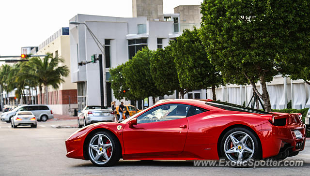 Ferrari 458 Italia spotted in Miami, Florida