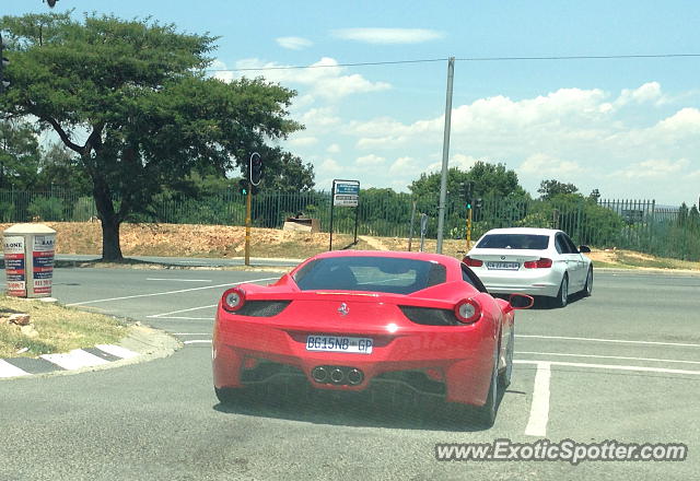 Ferrari 458 Italia spotted in Johannesburg, South Africa