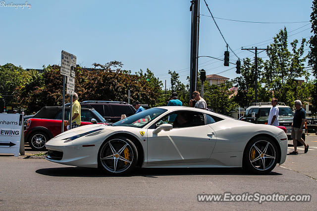 Ferrari 458 Italia spotted in Greenwich, Connecticut