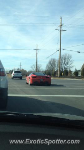 Ferrari 458 Italia spotted in Overland Park, Kansas