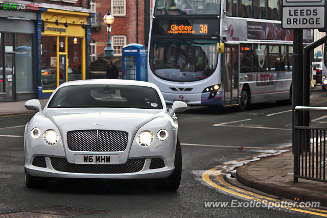 Bentley Continental spotted in Leeds, United Kingdom