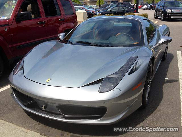 Ferrari 458 Italia spotted in Raleigh, North Carolina