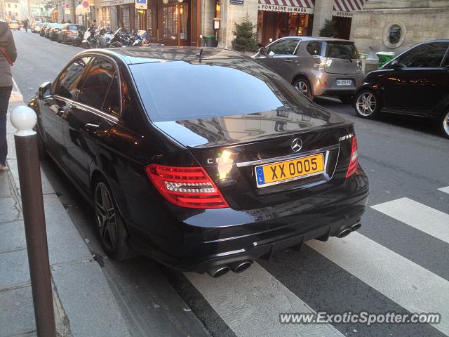 Mercedes C63 AMG Black Series spotted in Paris, France