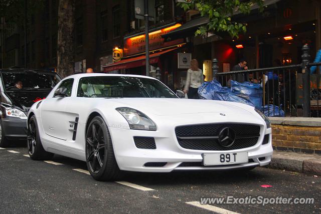 Mercedes SLS AMG spotted in London, United Kingdom