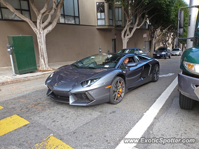 Lamborghini Aventador spotted in San Francisco, California