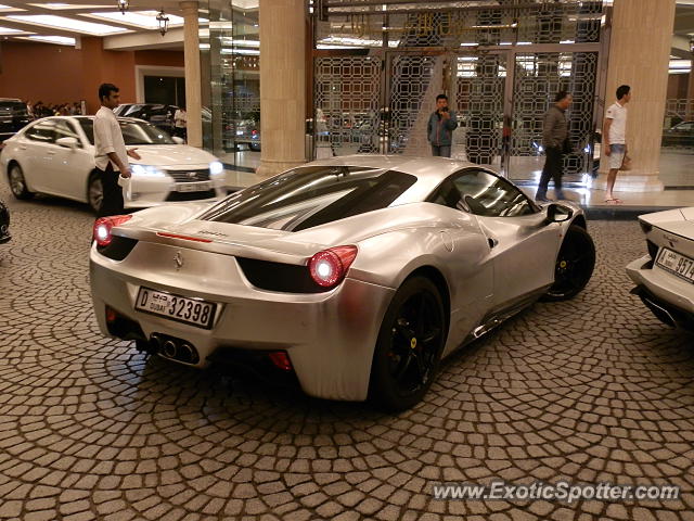 Ferrari 458 Italia spotted in Dubai, United Arab Emirates