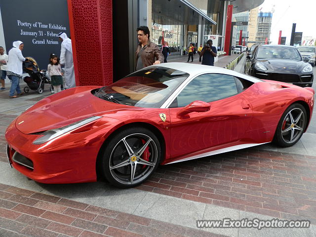 Ferrari 458 Italia spotted in Dubai, United Arab Emirates