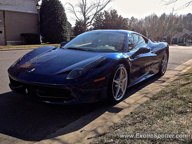 Ferrari 458 Italia spotted in Charlotte, North Carolina