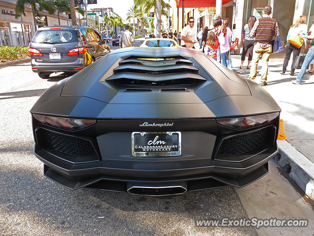 Lamborghini Aventador spotted in Beverly Hills, California