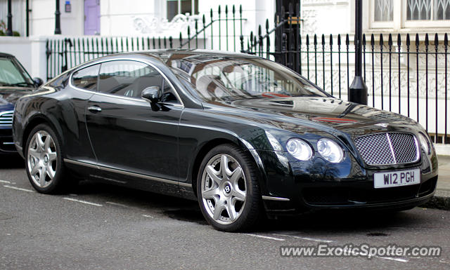 Bentley Continental spotted in London, United Kingdom