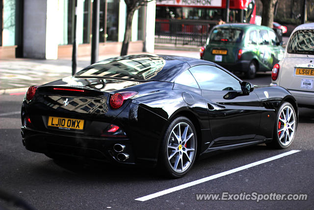 Ferrari California spotted in London, United Kingdom