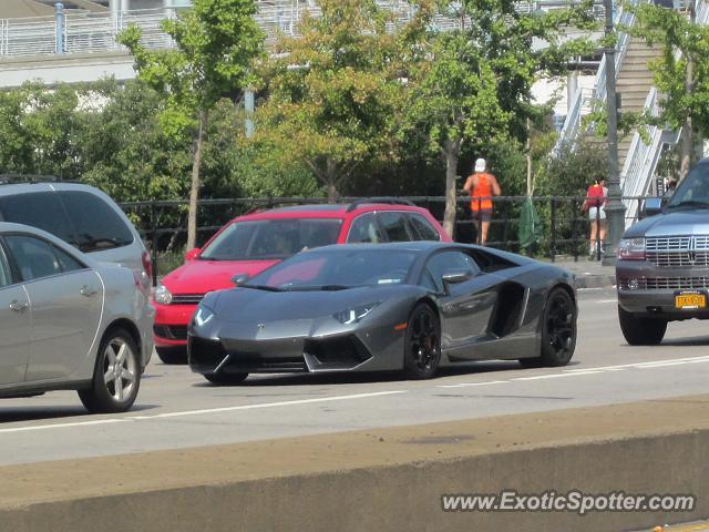 Lamborghini Aventador spotted in New York City, New York