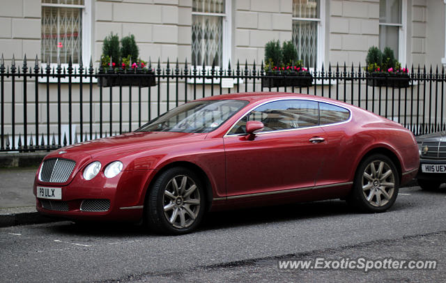 Bentley Continental spotted in London, United Kingdom