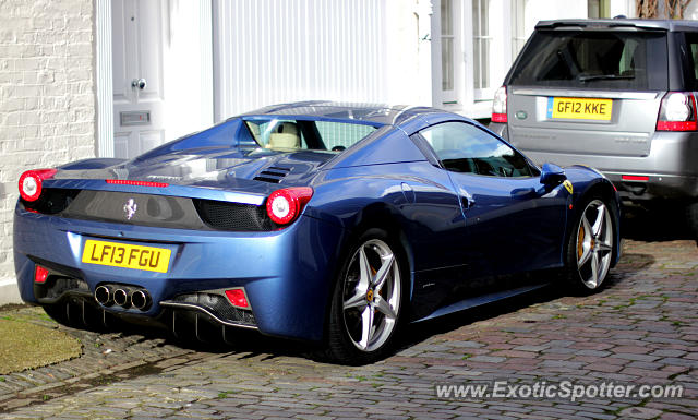 Ferrari 458 Italia spotted in London, United Kingdom