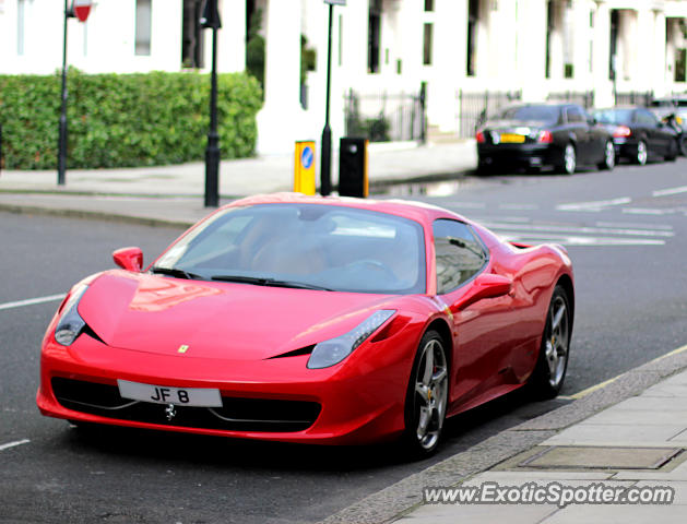 Ferrari 458 Italia spotted in London, United Kingdom