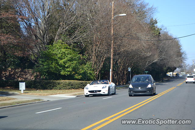 Ferrari California spotted in Charlotte, North Carolina