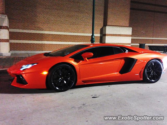 Lamborghini Aventador spotted in Dallas, Texas