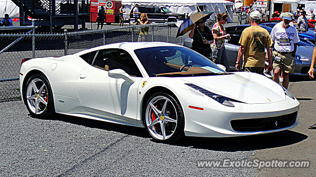 Ferrari 458 Italia spotted in Watkins Glen, New York