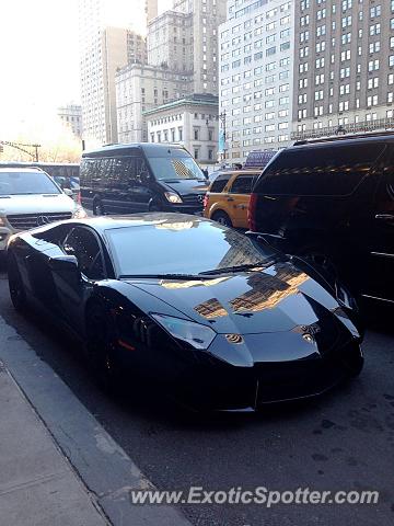 Lamborghini Aventador spotted in Manhattan, New York