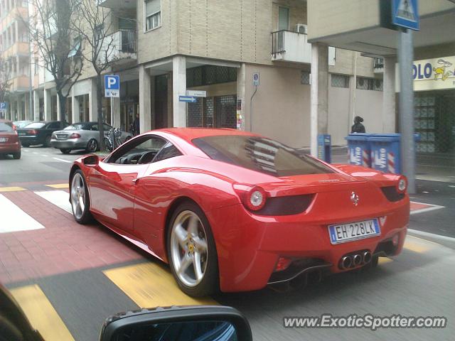 Ferrari 458 Italia spotted in Pordenone, Italy